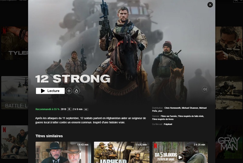 Comment regarder Horse Soldiers (12 Strong) sur Netflix en France ?