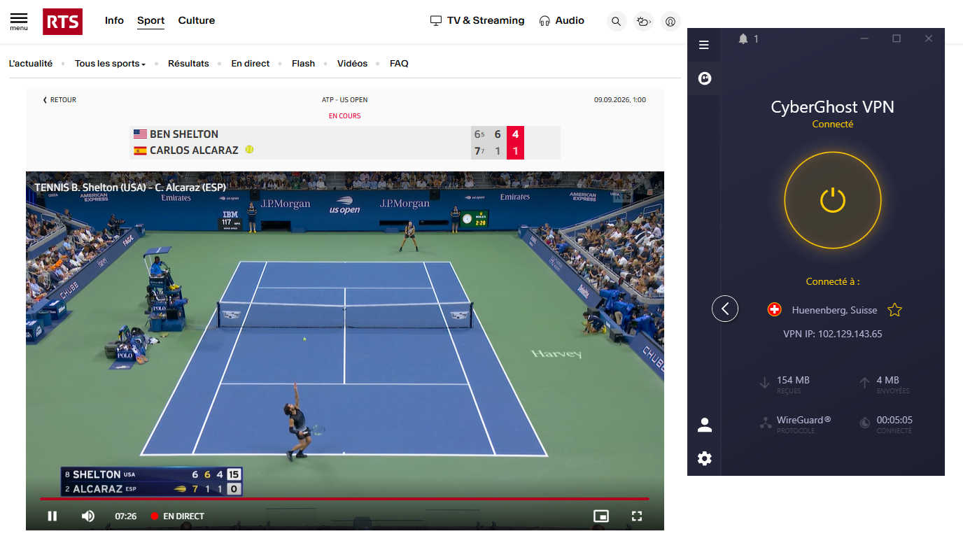US Open RTS Sport