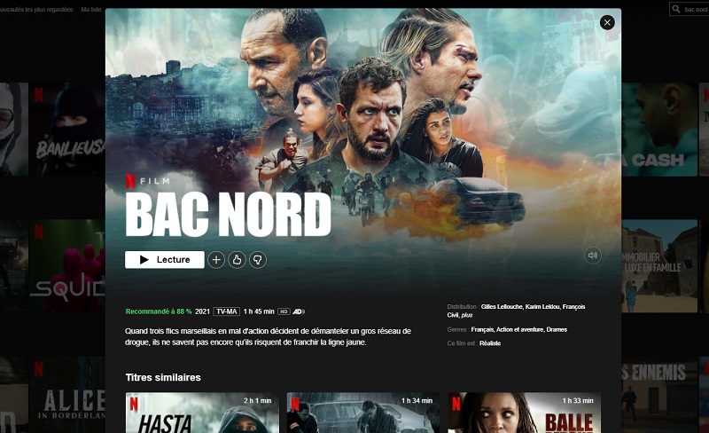 Comment regarder Bac Nord sur Netflix en France ?