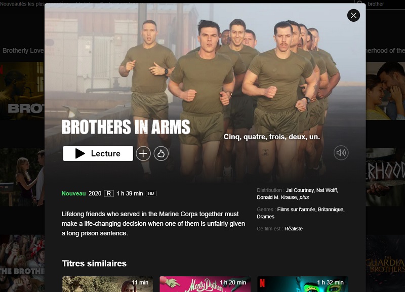Comment regarder Brothers In Arms sur Netflix en France ?