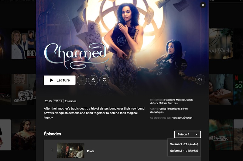 Comment voir Charmed (2018) sur Netflix en France ?