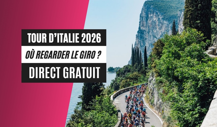 Diffusion gratuite du Giro 2026 sur les chaînes étrangères