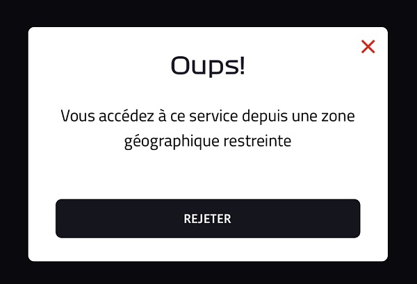 F1 TV Pro zone géographique restreinte VPN