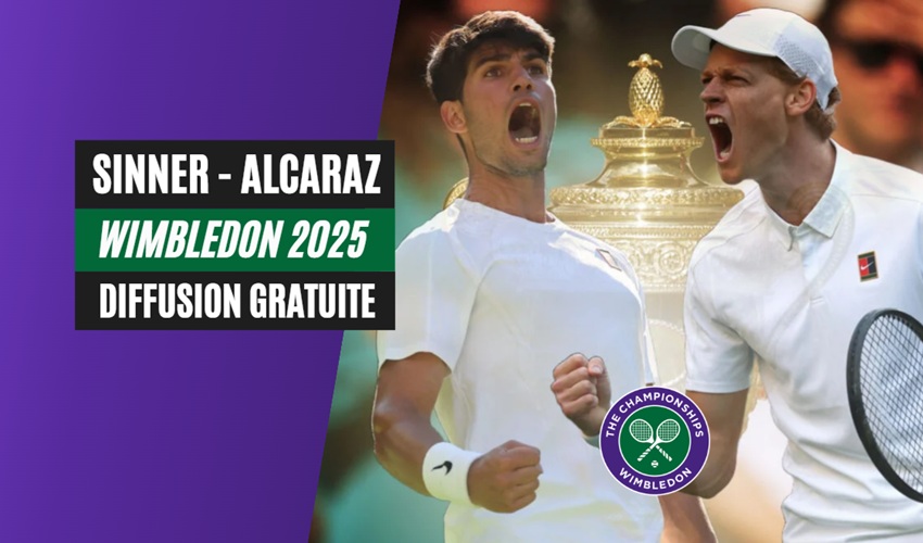 Diffusion gratuite de la finale Sinner vs Alcaraz sur une chaîne étrangère