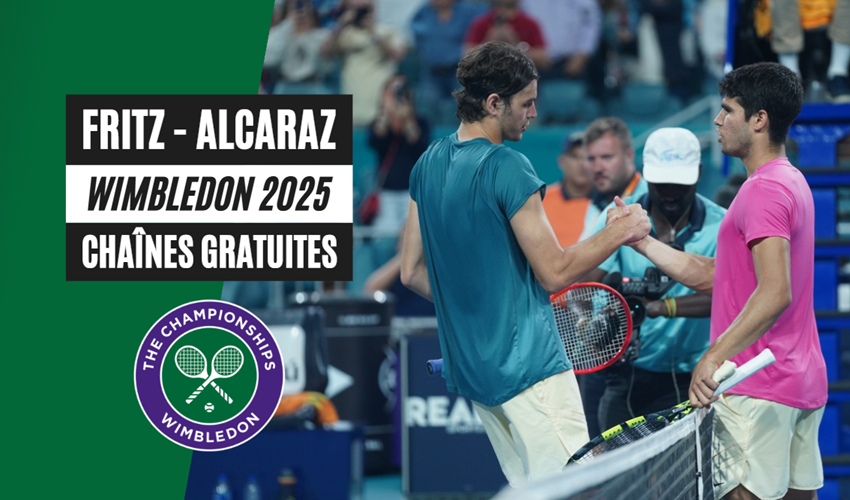 Diffusion gratuite Fritz vs Alcaraz en direct sur une chaîne étrangère