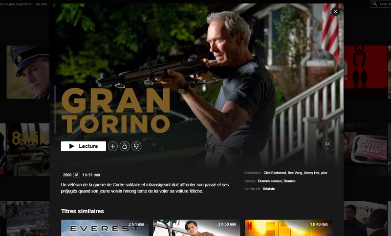 Comment regarder Gran Torino sur Netflix en France ?