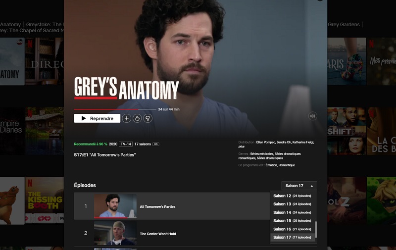Comment voir Grey's Anatomy saison 17 sur Netflix en France ?