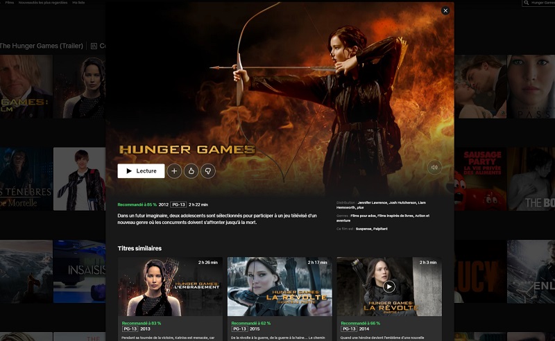 Comment voir Hunger Games 1, 2, 3 et 4 sur Netflix en France ? (VF)