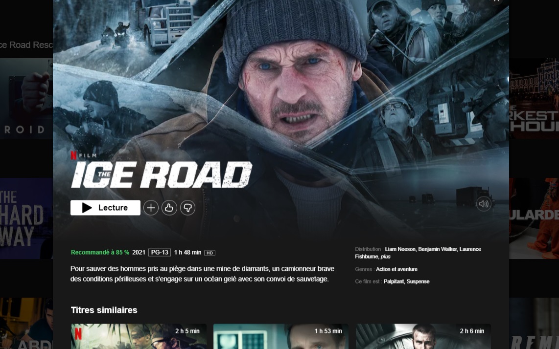 Comment regarder Ice Road sur Netflix en France ?