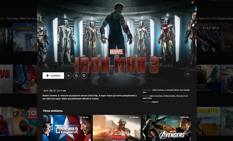 Comment voir Iron Man 3 sur Netflix en France ?