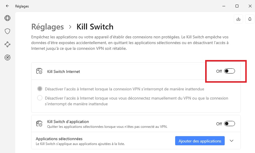 Kill Switch NordVPN