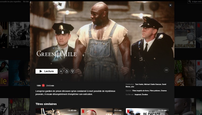 Comment voir la ligne verte sur Netflix en France ? (streaming VF)