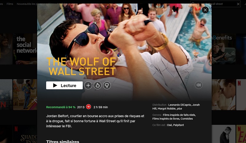 Comment voir Le loup de Wall Street sur Netflix en France ?