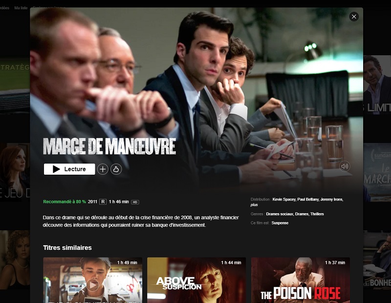 Comment regarder Margin Call sur Netflix en France ?