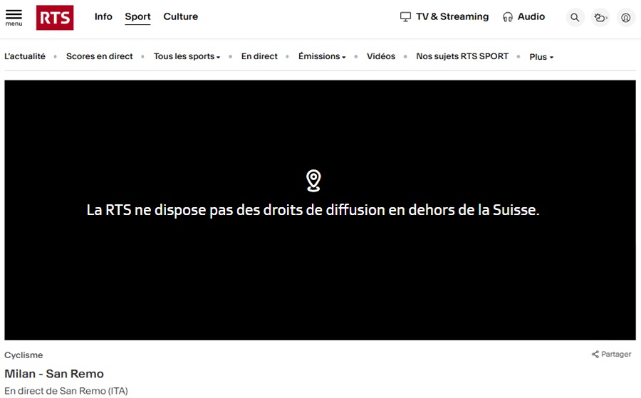 RTS bloqué en France