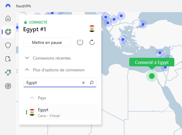 NordVPN Egypte