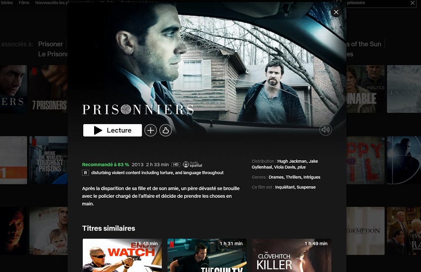 Comment regarder Prisoners sur Netflix en France ?
