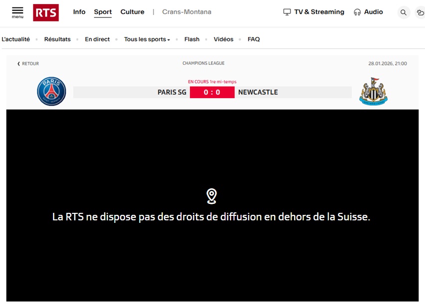 PSG RTS bloqué