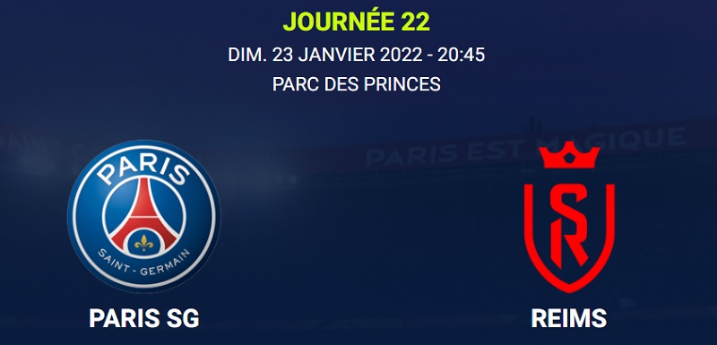 PSG Reims en streaming gratuit (chaîne étrangère)