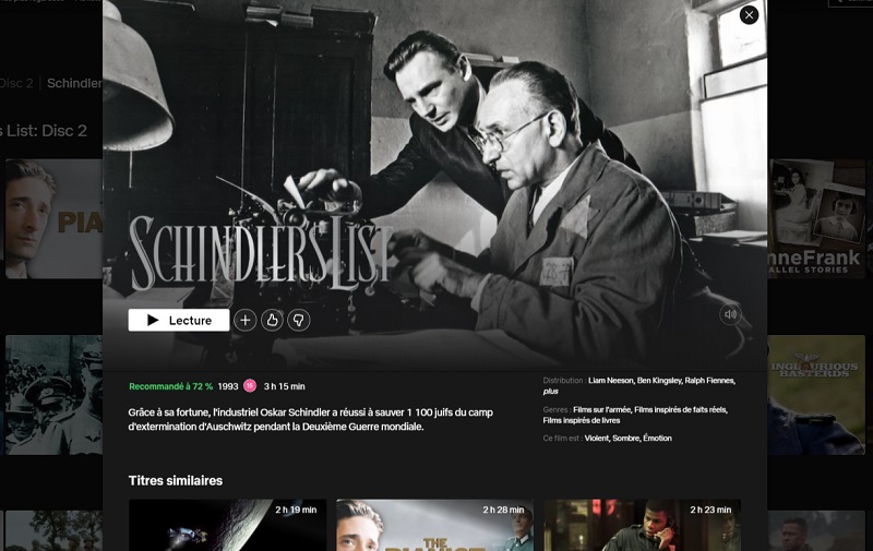 Comment voir La liste de Schindler sur Netflix en France ?
