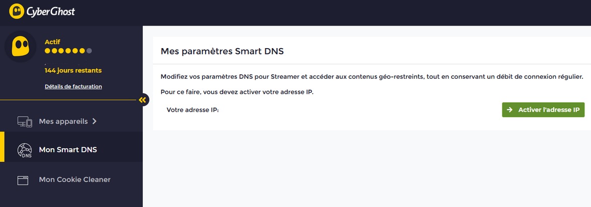 Cyberghost Smart DNS