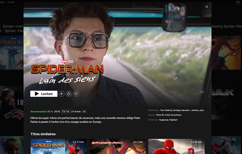 Comment voir Spider-Man: Far From Home sur Netflix en France ?