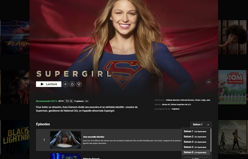 Comment regarder Supergirl saison 5 sur Netflix en France ?