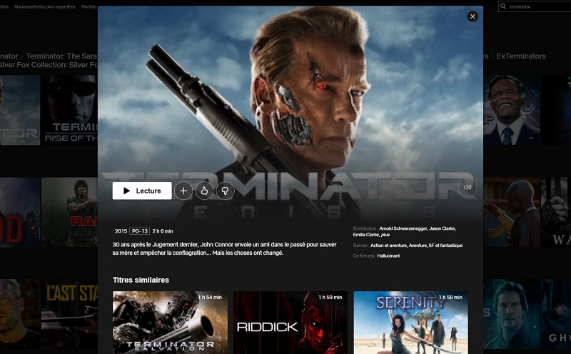 Comment regarder Terminator 3 et 4 sur Netflix en France ?