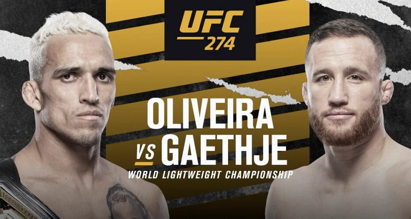 UFC 274 : Oliveira vs Gaethje en streaming gratuit (chaîne étrangère)