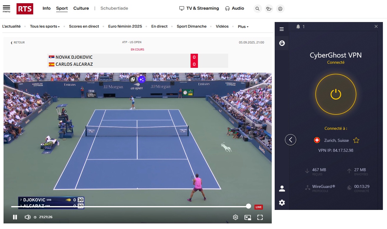 US Open RTS Sport