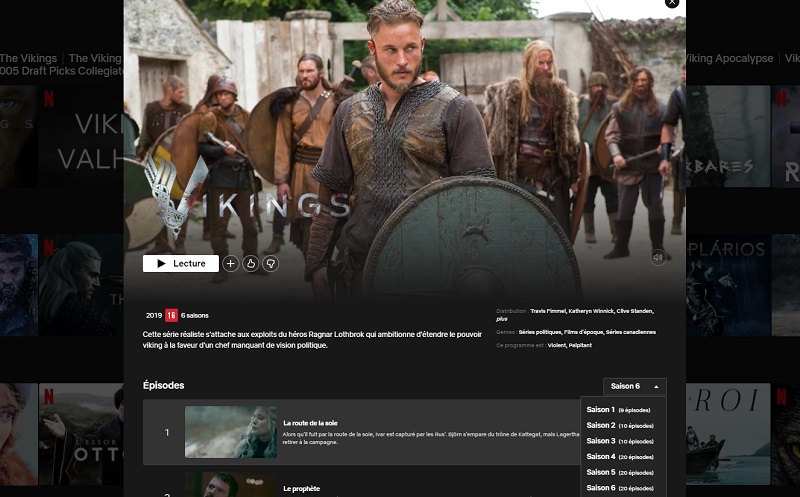 Comment regarder Vikings saison 6 sur Netflix en France ?