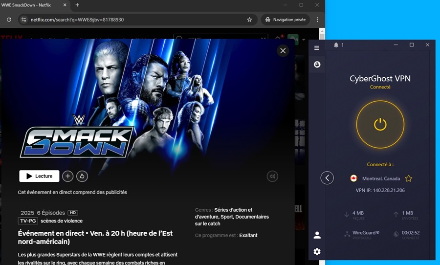 SmackDown sur Netflix en France