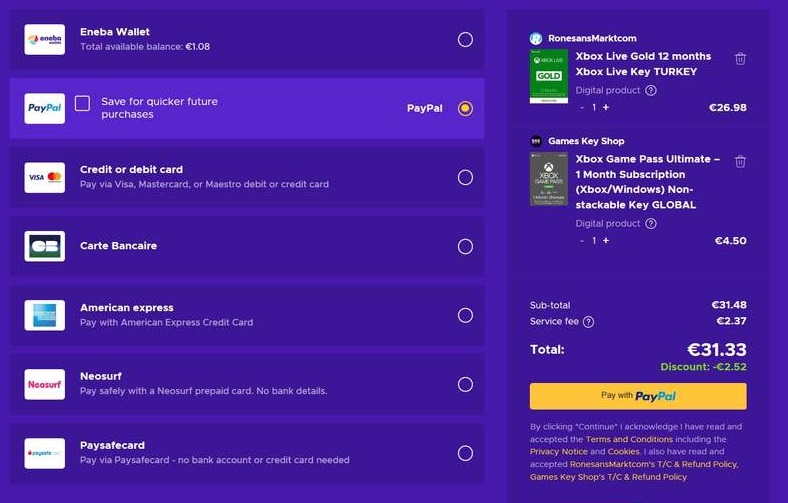 Xbox Game Pass moins cher VPN